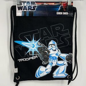 Star Wars Trooper Backpack Cinch Sack Gym Bag Book Bag Sports Tote‎ Vintage